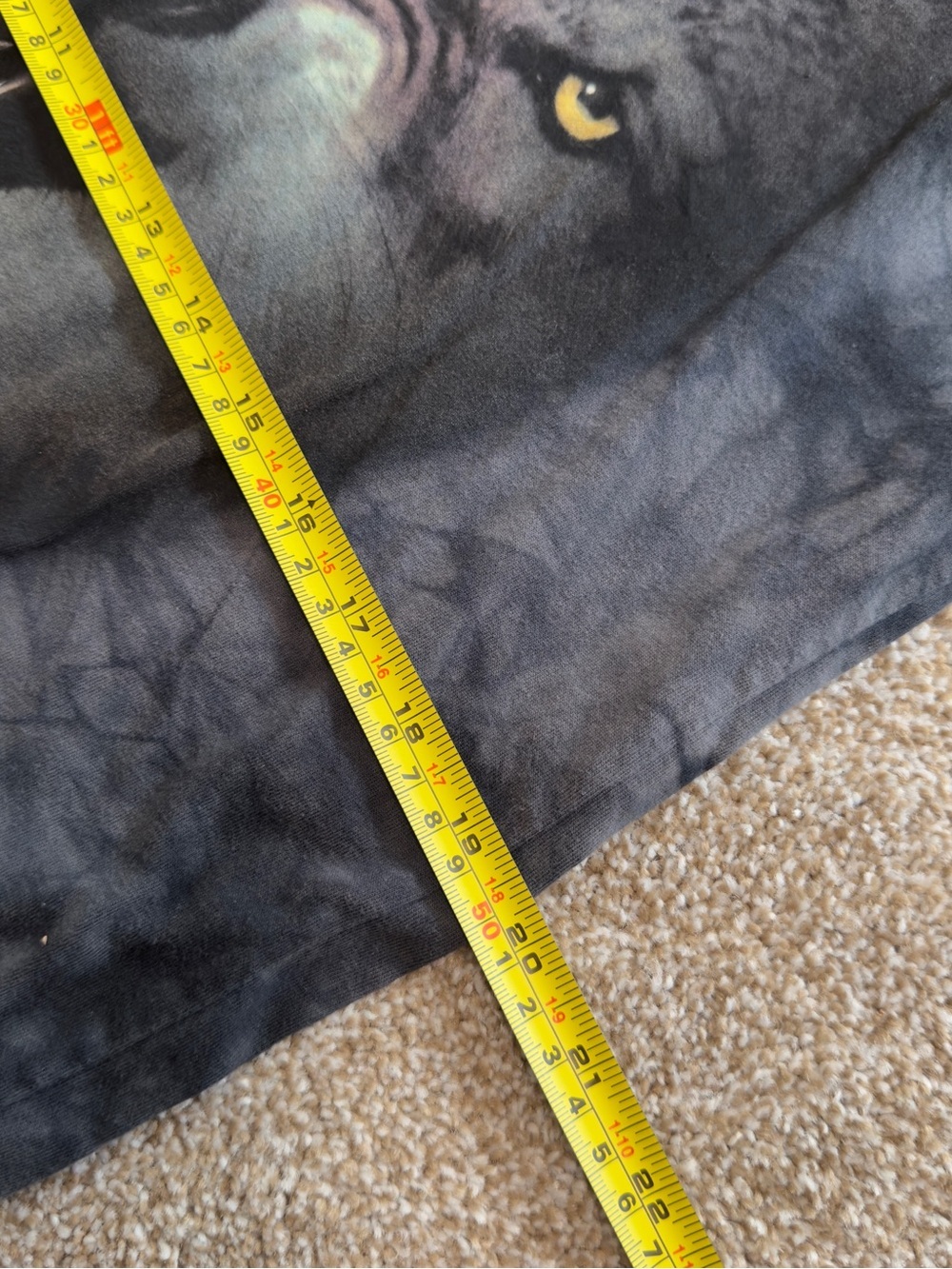 The Mountain Wolf Graphic Tee Black Tie Dye Y2K Grunge Medium - Picture 5 of 7
